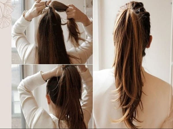 Hướng dẫn cách buộc tóc đuôi ngựa đẹp cho mặt tròn