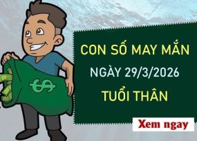 Con số may mắn hôm nay 29/3/2026 chủ nhật tuổi Thân