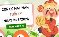 Con số may mắn ngày 15/03/2026 tuổi Tý chủ nhật hôm nay