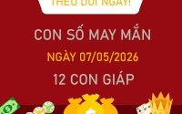 Con số may mắn hôm nay 7/5/2026 thứ 5 của 12 con giáp