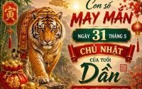 Con số may mắn ngày 31 tháng 5 chủ nhật của tuổi Dần