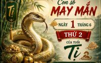 Con số may mắn ngày 1 tháng 6 thứ 2 của tuổi Tị